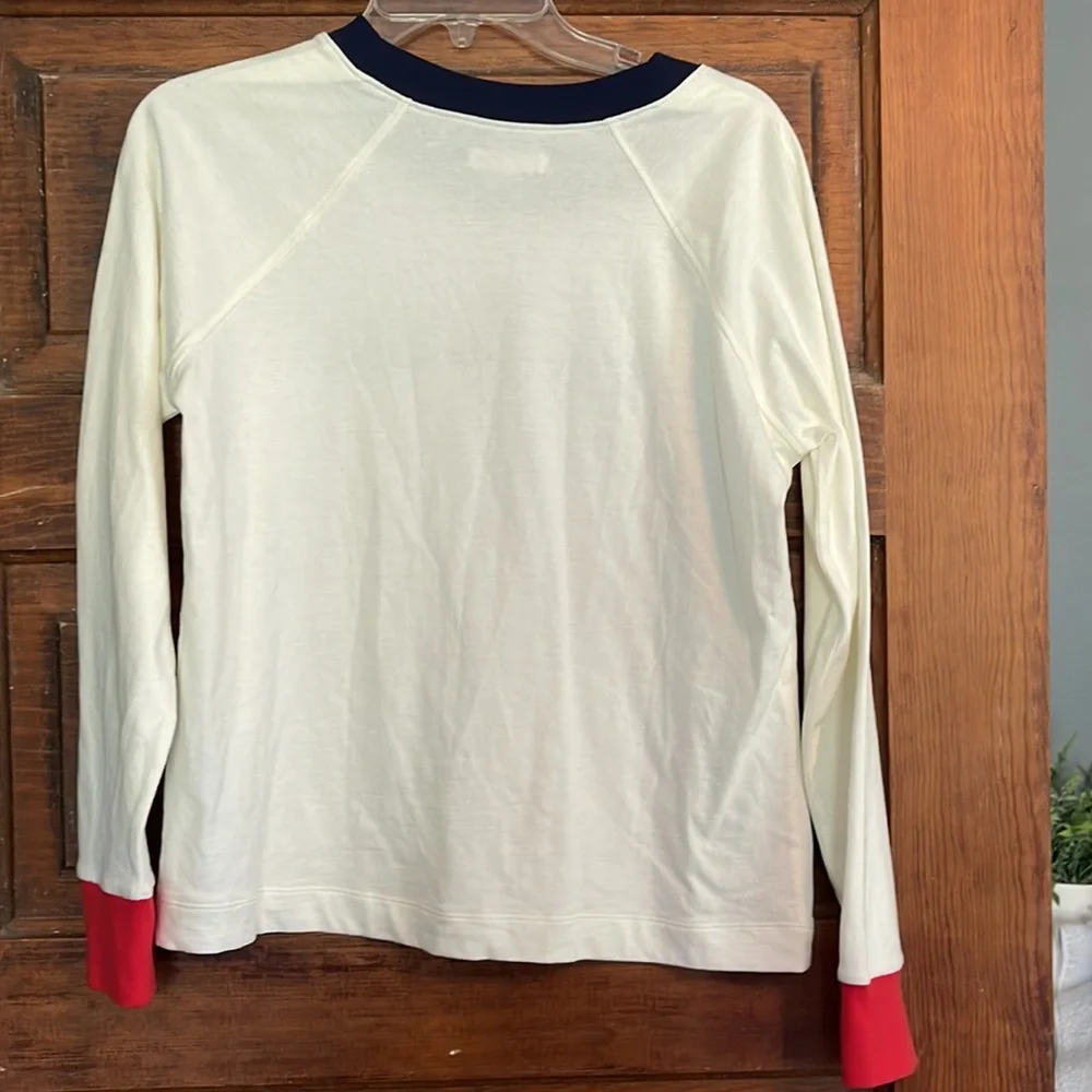 Madewell long sleeve logo tee women’s medium white - Picture 5 of 5